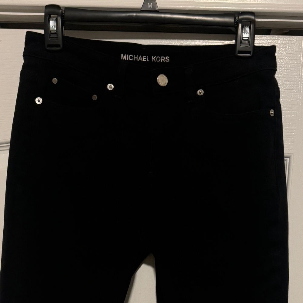 Michael Kors Selma Skinny Denim Jeans Black Size 8
